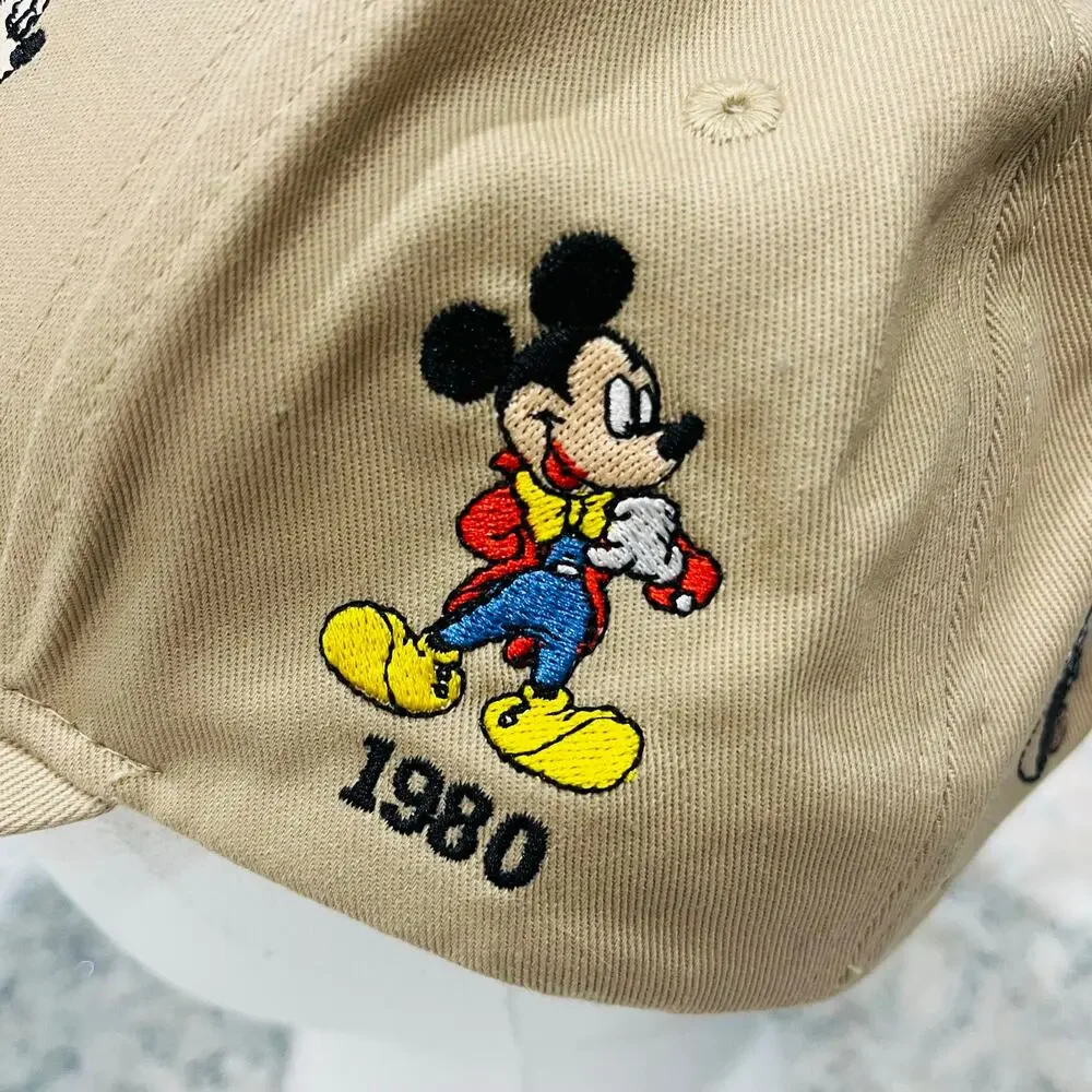Disney Mickey Mouse Through The Years Hat Cap Vintage 1928 Today Florida Tan